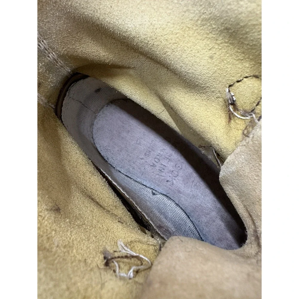 Vintage 80s Sorel Nanook Insulated Canadian Leather Winter Boots‎ Wool Liners 8